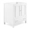 Alaterre Furniture Williamsburg 2pc Wooden Bathroom Vanity Set - 30-in. L Vanity, 30-in. L Rectangular Mirror, White AVAN3000WHB - alternate 10